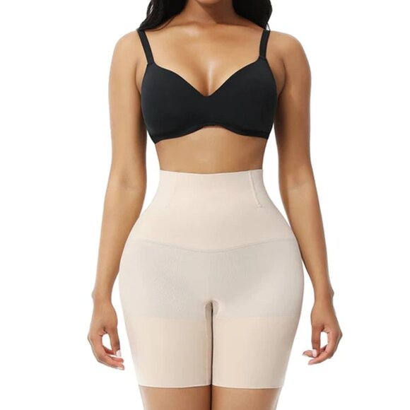 Tummy Control Thigh Slimming Seamless Body Contour High-Waisted Shapewear Shorts - Picture 1 of 7